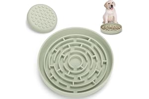 Anipaw Slow Feeder Dog Bowls Silicone Maze Food Suction Bowl Feeders Pet Puzzle Lick Mat to Slow Down Eating for Medium Small Breed Size Dogs