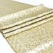 Sequin Table Runners Champagne Gold- 12 X 108 Inch Glitter Champagne Gold Table Runner-Champagne Gold Party Supplies Fabric Decorations for Wedding Birthday