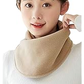 Solyinne Neck Warmer Scarf for Woman Thickened Warm Neck Gaiter with Two Buttons Riding Windproof Warm Scarf