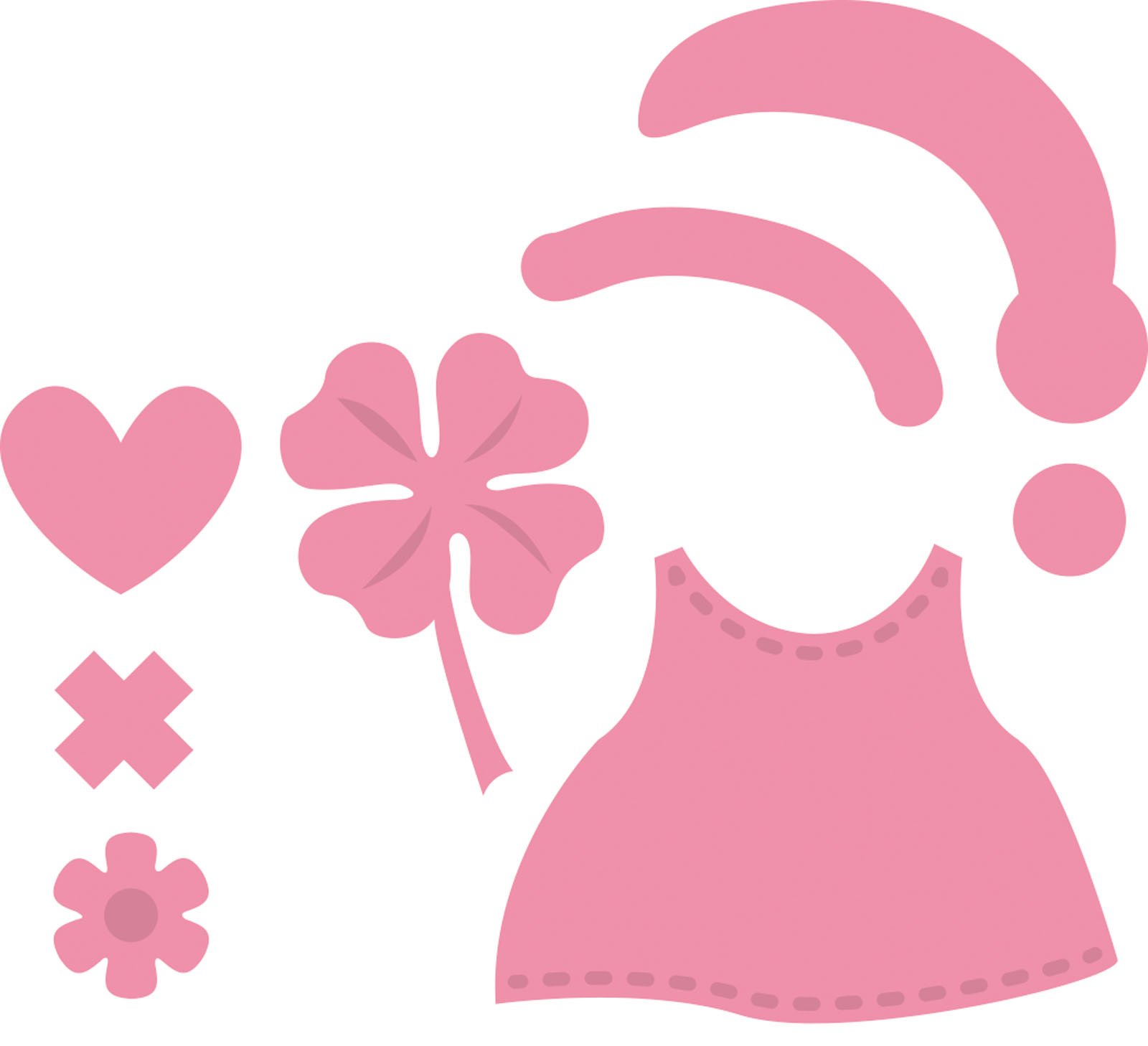 Marianne Design Bear Accessories, Pink