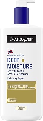 Aceite en loción hidratación profunda fórmula Noruega, piel seca, 400 ml