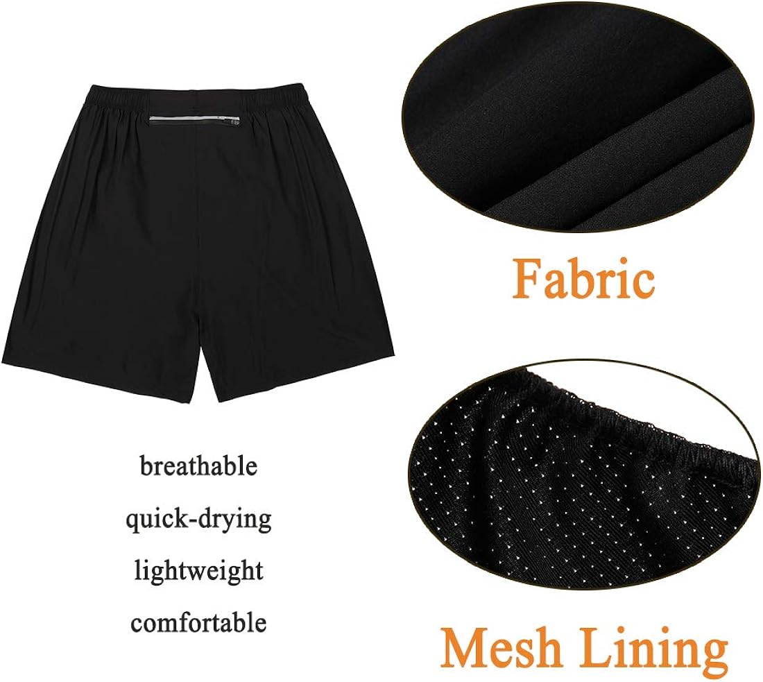 MOERDENG Men's Quick Dry Running Shorts Gym Athletic Workout Shorts for Men: Clothing