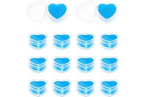 Sonsage 48Pcs DIY Diamond Painting Wax,Blue Heart Shaped Glue Clay,DIY 5D Paint with Dimond Storage Glue Embroidery Accessories Tools Supplies