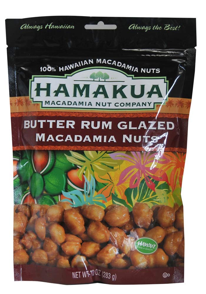Butter Rum Glazed Macadamia Nuts Grocery & Gourmet Food