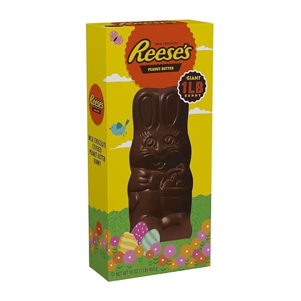 REESE’S PEANUT BUTTER FILLED GIANT CHOCOLATE BUNNY, 16 OUNCE