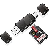 SD Card Reader USB C, Dual Slots USB 3.0 Type C to Micro SD Card Adapter | Memory Card Reader for MicroSD,SDHC,SDXC,for iPhone 17 16,Laptop,PC,MacBook Pro/Air,iPad Pro,Android Samsung S26 S25 A17