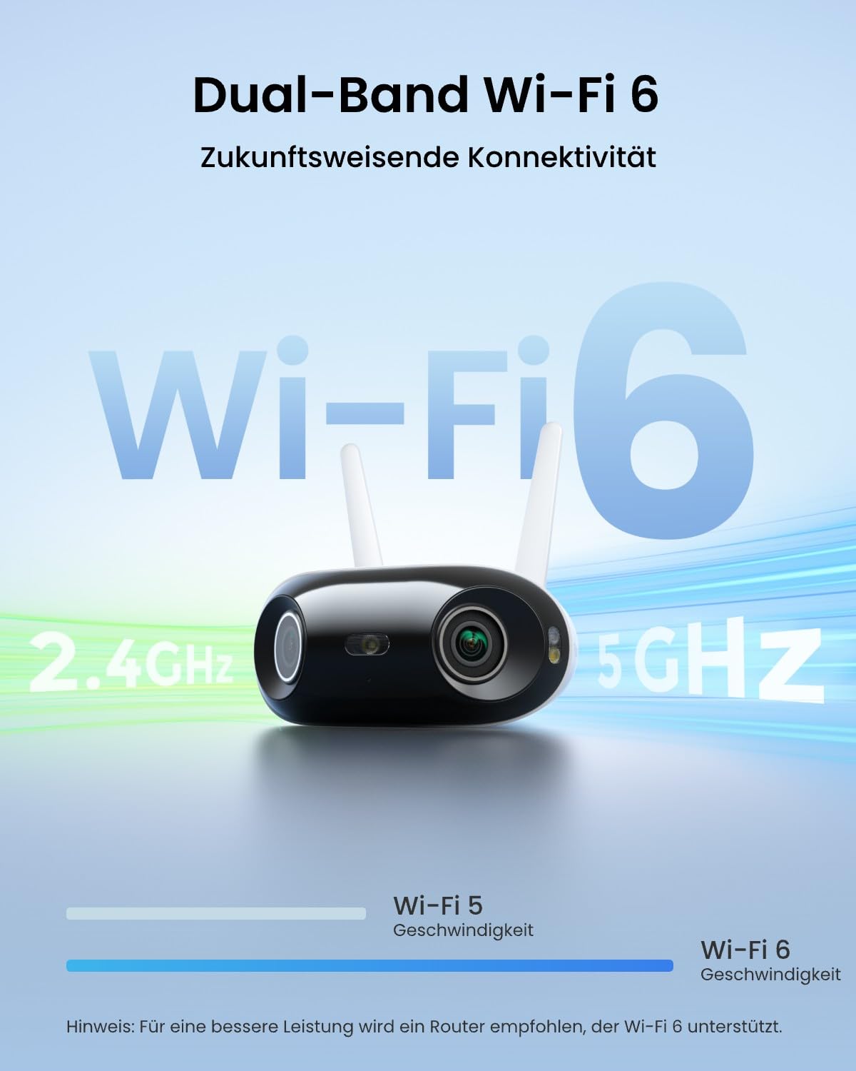 Reolink 4K Wi-Fi 6 Überwachungskamera Aussen mit 180° Panoramablick, 2.4/5GHz Dual-Band WLAN Kamera Outdoor mit Perimeterschutz, Farbnachtsicht, Smart-Erkennung, 2-Wege-Audio, Plug-in, Elite WiFi 5