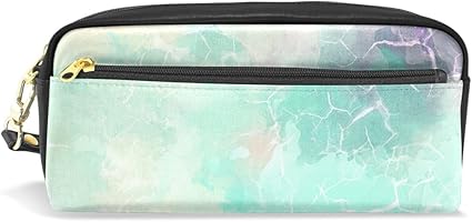 Amazon Natax ペンケース おしゃれ 高校生 筆箱 大容量 かわいい ポーチ 中学生 女子 多機能 Puレザー ペンポーチ 文房具 収納 ケース 小物入れ 軽量 旅行 プレゼント大理石 ペンケース 文房具 オフィス用品