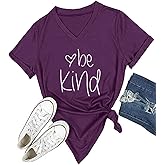 DANVOUY Womens T Shirt Casual Cotton Short Sleeve V-Neck Graphic T-Shirt Tops Tees