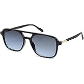 SOJOS Retro Aviator Sunglasses for Women Men,Trendy Rectangle Womens Mens Shades Sun Glasses SJ2202