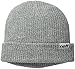 neff Men's Fold Heather Beanie, Grey Heather/White, One Size