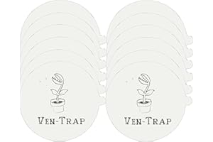 VEN-TRAP 12 Pack - Flea Trap Refill Disc – Fits Victor, bugMD, Aspect and Other Flea Dome Traps - Replacement Sticky Glue Pads – Bugs, Fleas, Flies, Mosquitos