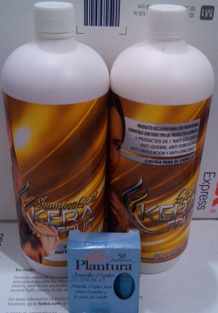 CIRUGÍA KERAFRUIT GOLD 1 LT + 3 AMPOULES BTOX-KERATIN, (SHAMPO AND ALISADOR)