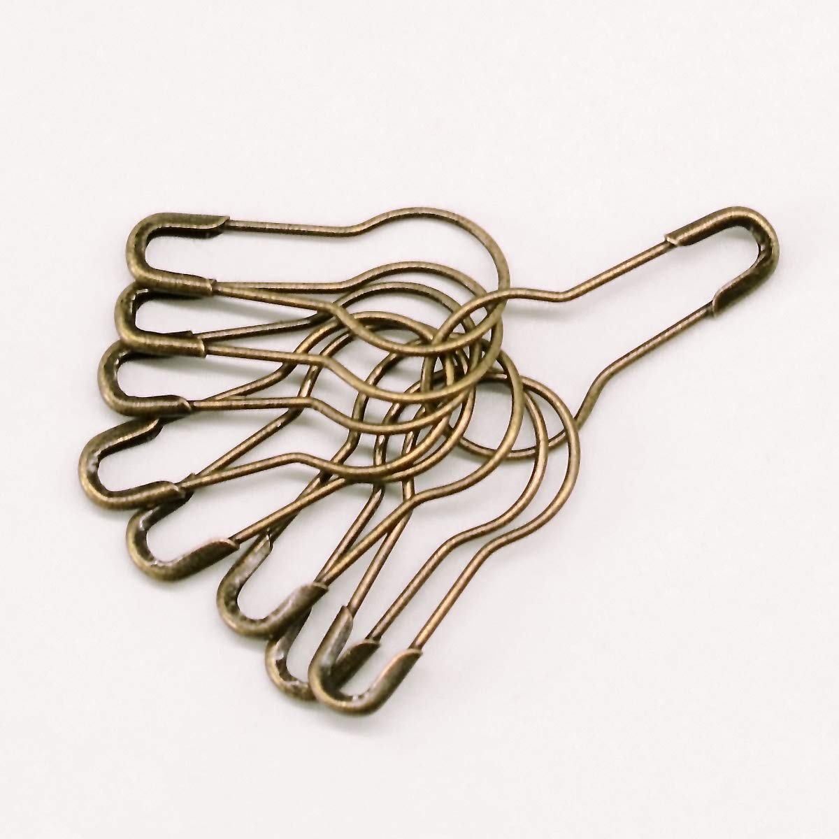 1000 Pieces 21mm/0.8 Inch Small Metal Safety Pins, Gourd Pin, Bulb Pin, Clothing Tag Pins for Clothing Crafting and DIY(Bronze)