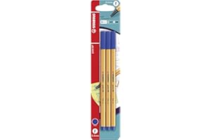 STABILO Fineliner point 88 - Pack of 3 - Blue