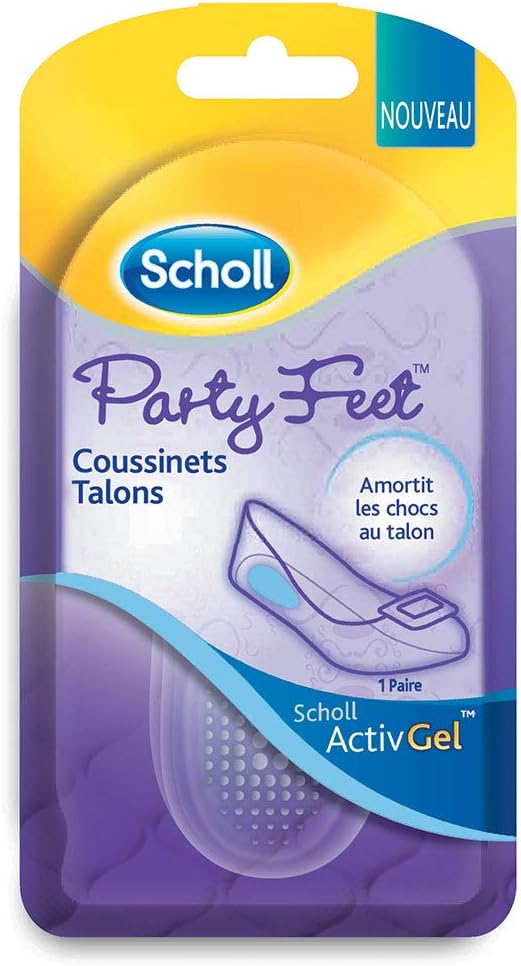 Scholl ActivGel Heel Pads, Transparant, 2 Count (Pack of 1)