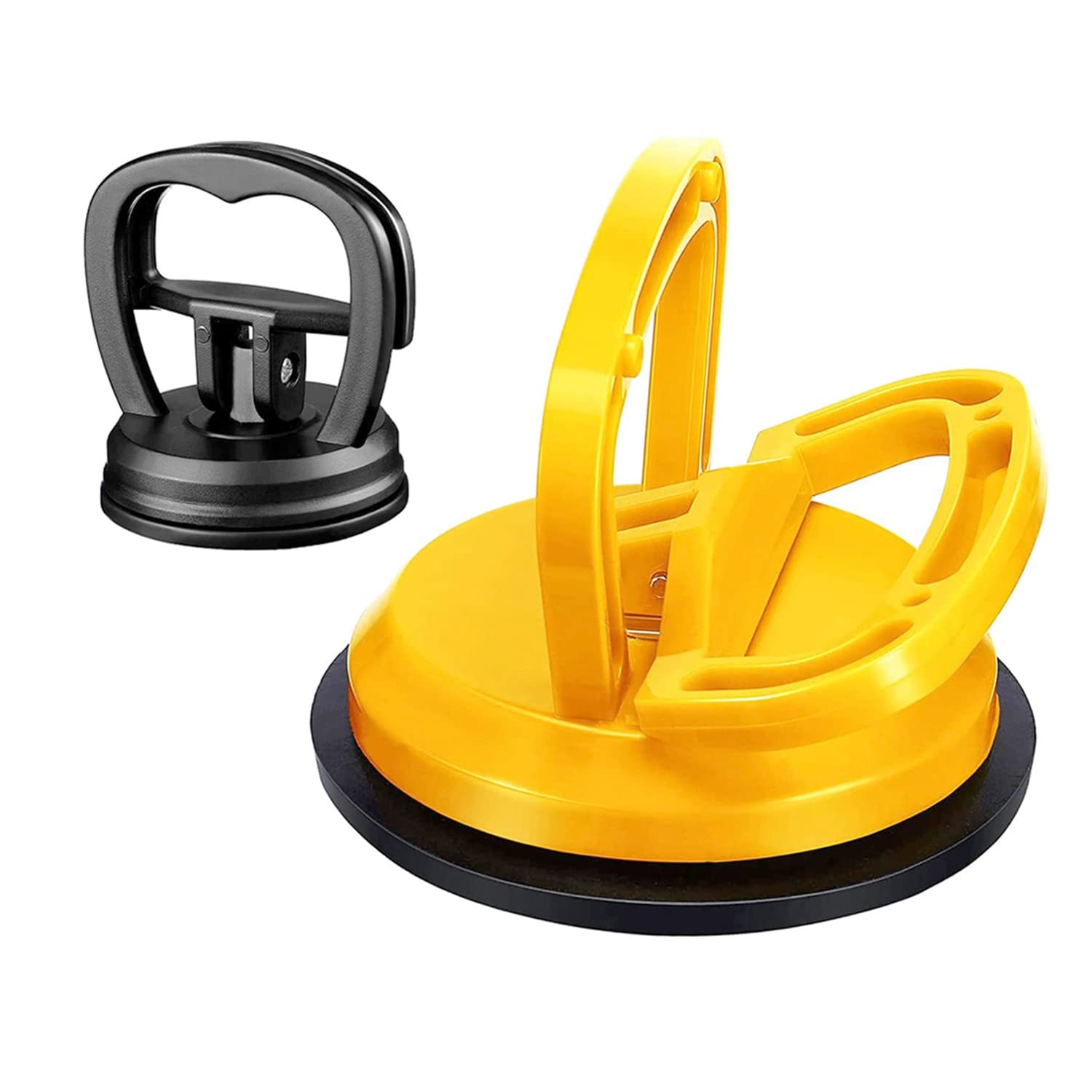 Photo 1 of Xximuim Dent Puller, Car Dent Puller Car Dent Removal Kit Powerful Car Dent Remover Tools for Car Dent Repair, Glass, Screen, Tiles & Objects Moving (1pcs Big Yellow and 1 pcs Small Black)