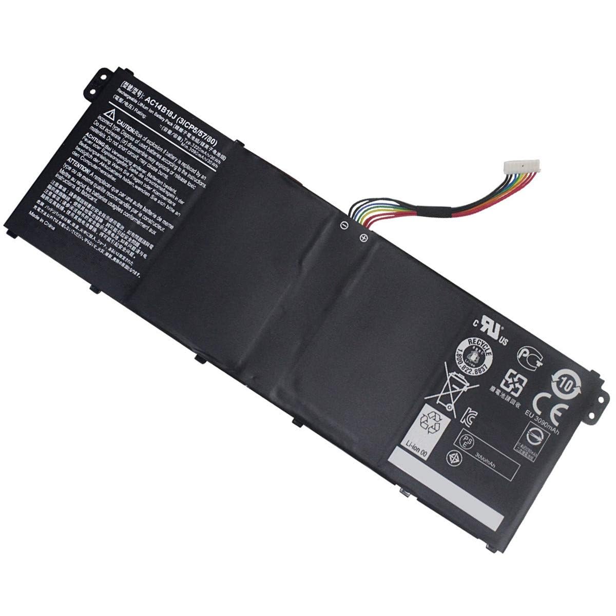 Uniamy AC14B18J AC14B13J Replacement Battery For Aspire E3-111 E3-112 E3-112M TravelMate B115-M B115-MP Chromebook 11 CB3-111 11.4V 3220mAh