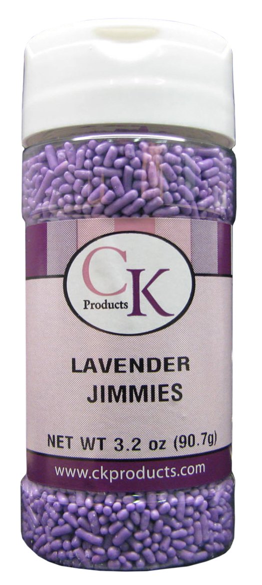 CK Products 3.2 Ounce Jimmies/Sprinkles Bottle, Lavendar