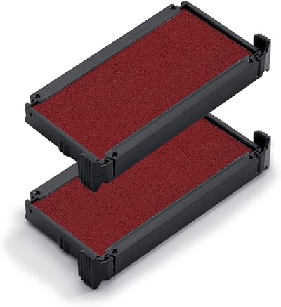 Trodat Replacement Ink Pads 6/4912 Pack of 2 Red Ink for Printy 4912 4952