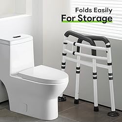 Delog Stand Alone Toilet Safety Rail - Adjustable