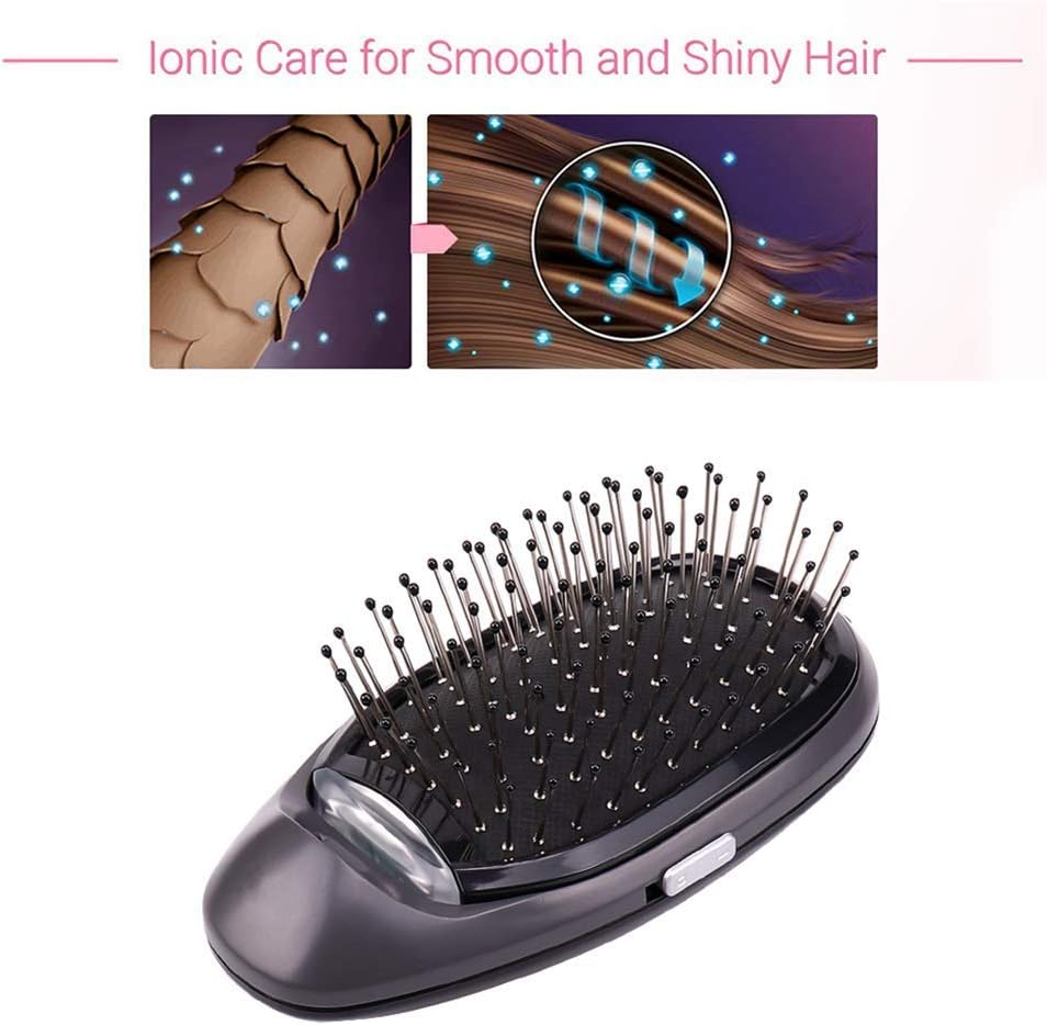 AFGQIANG Combized Ionic Hair Brush (Black)