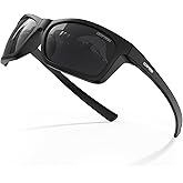 DEAFRAIN Kids Polarized Sports Sunglasses for Boys Girls Flexible Frame Youth Baseball Running Fishing Glasses for Age 7-14