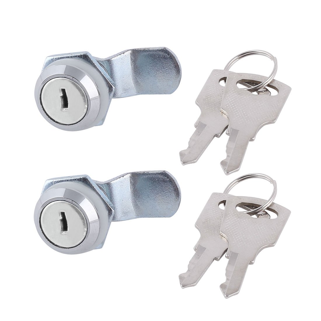 Sourcingmap Tool Box Mailbox Cabinets Drawer Locking Security Metal Cam Lock 2pcs