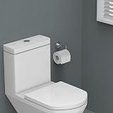 JASSFERRY Chrome Round Wall Mounted Toilet Roll Holder Bathroom Storage view 6