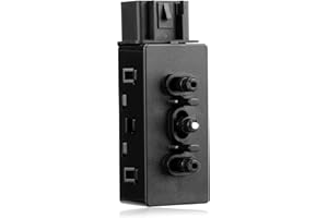 A-NAFTULY 6 Way Power Seat Switch Replacement for 2007-2013 GMC Sierra Yukon Chevy Silverado Tahoe Cruze Traverse Suburban HHR Impala & More, Front Left Driver Power Seat Adjustment Switch, 12451495