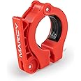 Marcy Adjustable Nylon Resin Olympic (2-inch) Barbell Lock Collar Clips with Quick Release Latch for Weight Training & Fitness Training