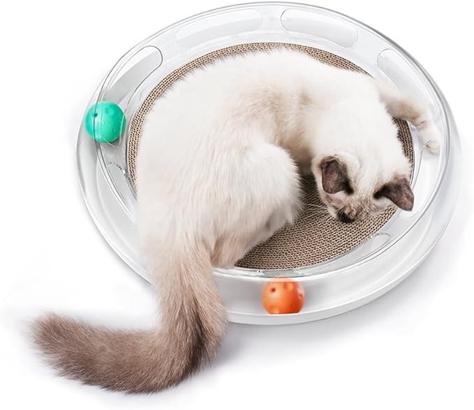 PETKIT Cat Scratcher Pad Cat Interactive Toy，4 in 1 Cat