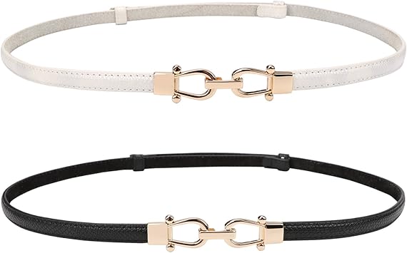 skinny black belt women's