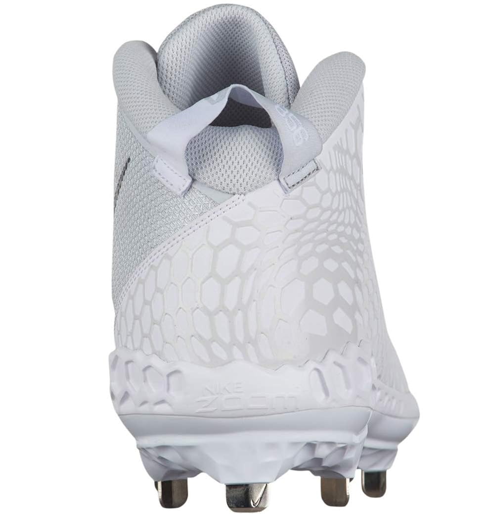 Nike Mens Force Zoom Trout 5 Pro Metal Baseball Cleat White/Black/Pure