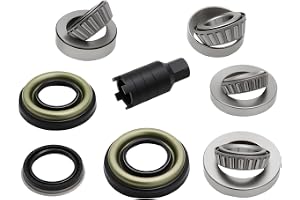 Jecoupoon Rear Differential Bearing Repair Kit Compatible with ATS CTS | Replace F-577158 F-574658 Lm50134R 22993016 92230584 with Removal Tool Rear Bearings Seal Repair Kit