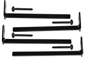 HOUSAGIES Grisham WB-IMB/Steel Inside-Mount Window Bar Bracket（4-Pack）Black