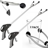 Vive Suction Cup Grabber Reacher 32" (2 Pack) - Elderly Grab It Reaching | Pickup Tool Heavy Duty for Seniors - Trash, Sticks, Litter Picker Upper - Extra Long Reach Handle &amp; Handy Extension Arm Claw