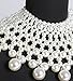 Boderier Egyptian Pearl Collar Necklace Statement Choker Necklace Bridal Wedding Accessories Jewelry
