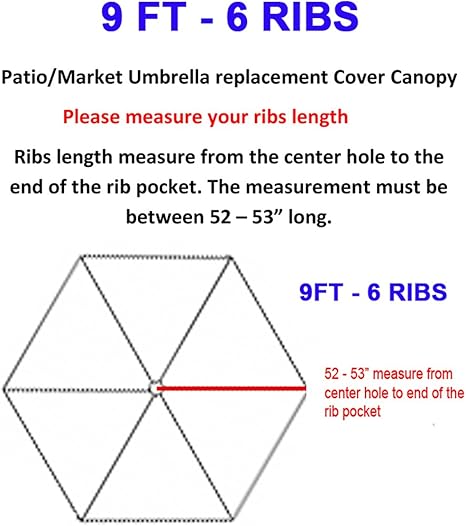 Amazon Com Bellrino Decor Replacement Strong Thick Umbrella Canopy For 9ft 6 Ribs Canopy Only Tango Orange Garden Outdoor