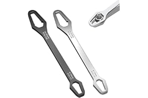 MOTEERLLU 8-22mm Universal Torx Wrench Set, Double-ended Self-tightening Adjustable Wrench Tools (2 PCS)
