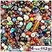 The Crafts Outlet 4-oz=112-g Bulk Assorted Shapes and Sizes 6-12mm Glass Beads Mixed