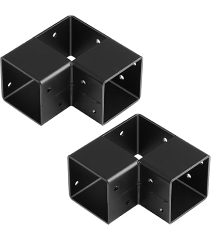 10 Pcs Square Tube Coupler,ULIFESTAR Slip Square Tube Connector,Galvanized Square Tube Fittings,1mm/0.04''Thick Square Tubing Joints For Square Pipe (20 * 30mm/0.78 * 1.18"-2 Way Tube - View #3