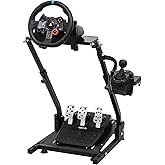 Cxrcy Racing Wheel Stand Compatible With Logitech G920 G29 G27 G25 Gaming Cockpit Height Adjustable Foldable Gaming Racing Si