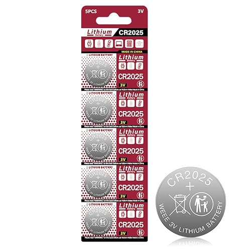 Cotchear CR2025 3V Cell Coin Batteries DL2025 BR2025 KCR2025 CR 2025 ...
