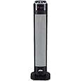 WarmWave Deluxe Digital 30" Ceramic Oscillating Tower Space Heater with Remote Control, Black