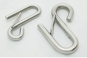 BURHAN INDUSTRIAL SUPPLY CO. Type 316 Stainless Steel Snap S-Hook (Stainless Steel, 5/16")