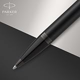 Parker IM Ballpoint Pen Matte Black with Black Trim Medium Point Blue Ink view 4