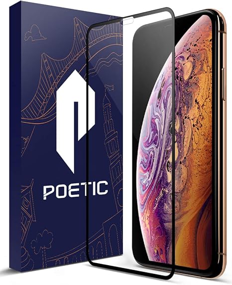 Amazon Com Iphone Xs Max Screen Protector Poetic Hd Clear Anti