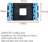 NMD&LR CPU Backplate AM2 AM3 FM1 FM2 Motherboard Cooler Fan Bracket Plastic view 2