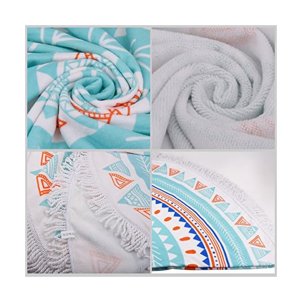 ZUOAO Toalla de Playa Redondo Microfibra Hippie Tapiz de Pared Indian Mandala, Manta Multi-funcional para Yoga/Gimnasio… | DeHippies.com